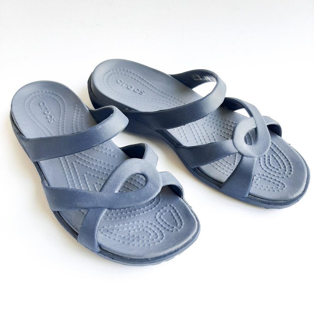 CROCS Meleen Twist lightweight slide sandals 7